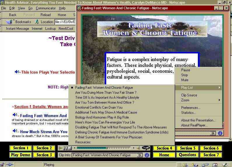 Screen Shot: Playlists